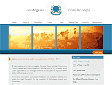 Tablet Screenshot of laconsularcorps.com
